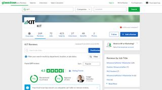 
                            4. KIT Wissenschaftliche/r Mitarbeiter/in Reviews | Glassdoor