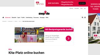 
                            8. Kita: Kita-Platz online buchen | Südwest Presse Online