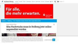 
                            5. Kita-Nachwuchs muss in Stolberg jetzt online ... - Aachener Zeitung