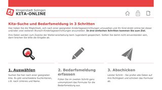 
                            1. KITA-ONLINE - Klingenstadt Solingen