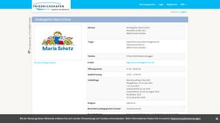 
                            9. KITA Portal Friedrichshafen :: Betreuungsstätte :: Kindergarten Maria ...