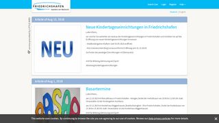 
                            5. KITA Portal Friedrichshafen :: News