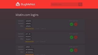 
                            5. kitatin.com passwords - BugMeNot