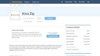 
                            5. Kiva Zip Reviews | Business Loans Companies | Best Company