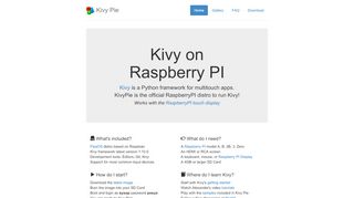 
                            7. KivyPie - Kivy on RaspberryPI