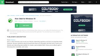 
                            6. Kiwi: Q&A for Windows 10 - Free download and software ...