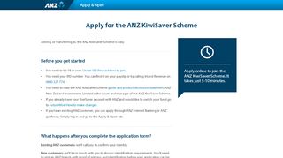 
                            9. Kiwisaver | Apply Online | ANZ