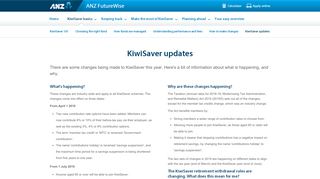 
                            4. KiwiSaver updates | ANZ FutureWise