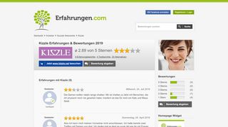 
                            2. ᐅ Kizzle Erfahrungen aus 9 Bewertungen » 2.9/5 im …