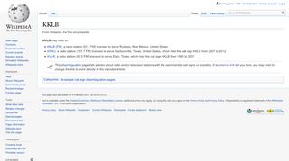 
                            2. KKLB - Wikipedia