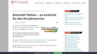 
                            6. klarmobil Hotline - so erreichst Du den …