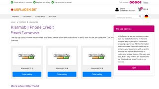 
                            6. Klarmobil online recharge from 15 € | Aufladen.de