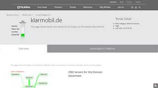 
                            4. klarmobil.de - Domain - McAfee Labs Threat Center