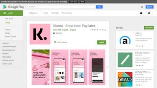 
                            2. Klarna - Shop now. Pay later. - Apps on Google Play