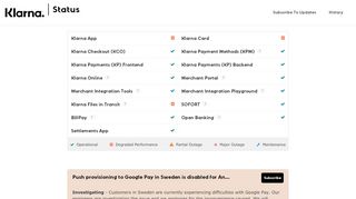 
                            8. Klarna Status