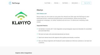 
                            7. Klaviyo | Integration | Recurring Billing, Subscriptions for Ecommerce ...