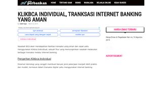 
                            5. Klikbca Individual, Tranksasi Internet Banking yang Aman ...