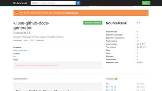 
                            5. klipse-github-docs-generator 0.3.8 on npm - Libraries.io