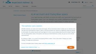 
                            4. KLM account and Flying Blue space - KLM.com