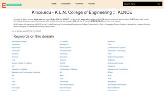 
                            5. klnce.edu - K.L.N. College of Engineering ::: KLNCE