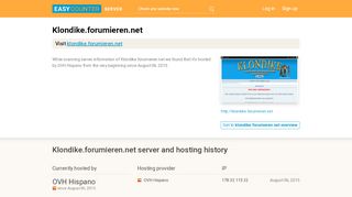 
                            5. Klondike.forumieren.net server and hosting history