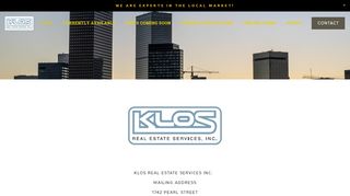 
                            1. Klos Real Estate Services, Inc.