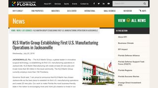 
                            9. KLS Martin Group Establishing First U.S. Manufacturing Operations in ...