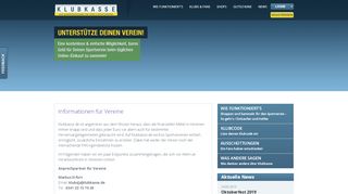 
                            5. Klubkasse.de - Informationen für Vereine / Sportvereine ...