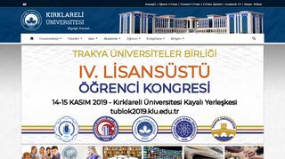 
                            6. klu.edu.tr - KLU - T.C. KIRKLARELİ ÜNİVERSİTESİ