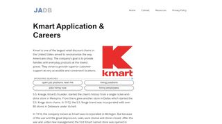 
                            8. Kmart Application - Kmart Careers - (APPLY NOW)