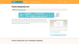 
                            4. Kmart CBX Portal (Kmart.cbxportal.com) - CBX - updates