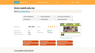 
                            5. Kmm.matrik.edu.my: Laman Utama - easycounter.com