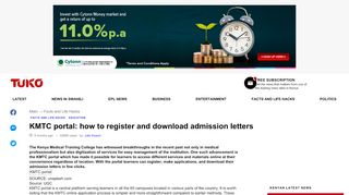 
                            6. KMTC portal: how to register and download admission letters - Tuko