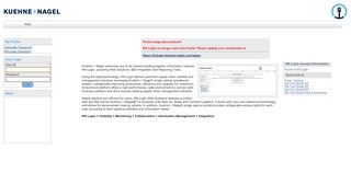 
                            3. KN Login Access Information - Kuehne + Nagel