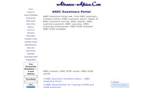 
                            1. KNEC Examiners Portal - Advance Africa