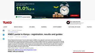 
                            5. KNEC portal in Kenya - registration, results and guides 2019 - Tuko