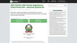 
                            9. KNEC PORTAL: KNEC Results, Registrations, School Portal Links ...