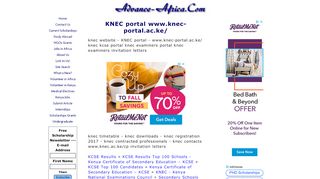 
                            6. KNEC portal www.knec-portal.ac.ke/ - Advance Africa