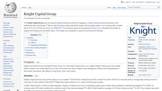 
                            7. Knight Capital Group - Wikipedia