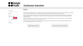 
                            9. Knight Frank Contractor Induction Portal - Home