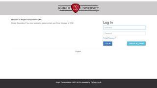 
                            5. Knight Transportation - Log In