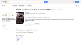 
                            5. Knights and Demons Complete: 10-Book Boxed Set: Action & Adventure ...