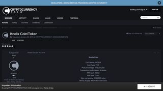 
                            9. Knolix Coin/Token - CRYPTOCURRENCYTALK.COM