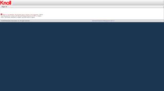 
                            9. Knoll - Extended Enterprise Management 2011.0 - Sign In