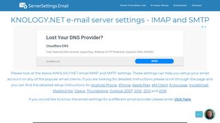 
                            7. KNOLOGY.NET email server settings - IMAP and …