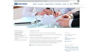 
                            8. Knorr-Bremse Group - Supplier portal