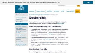 
                            2. Knowledge Help - CIBSE