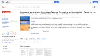 
                            8. Knowledge Management, Information Systems, E-Learning, and ...