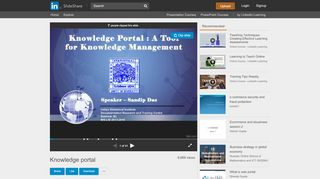 
                            6. Knowledge portal - SlideShare