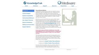 
                            5. KnowledgeTrak - Support